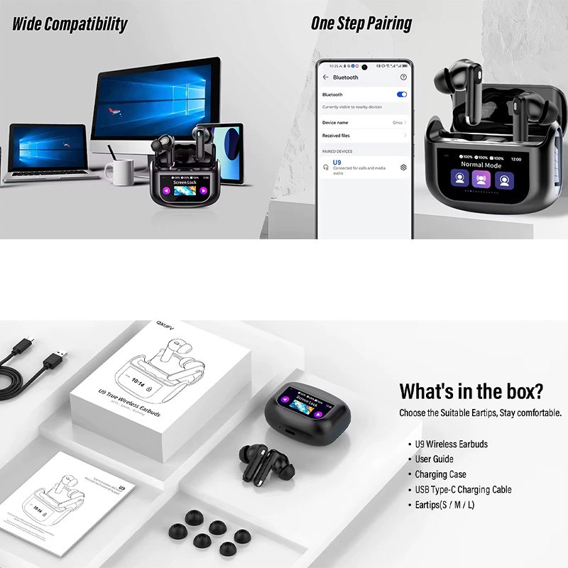 HE076D TWS Wireless Earbuds ANC Earbuds - Image 12