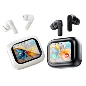 LX-10 LCD Full Touch Screen Headphone Gaming Wireless Earphone TWS ENC Headset