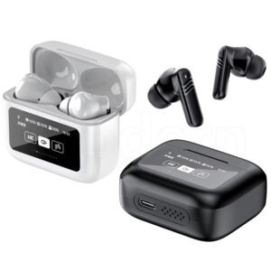LX-20 TWS LCD Touch Screen Headphones Noise Cancelling Wireless Earbuds